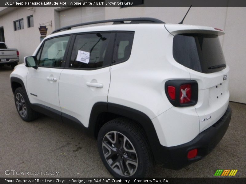 Alpine White / Bark Brown/Ski Grey 2017 Jeep Renegade Latitude 4x4