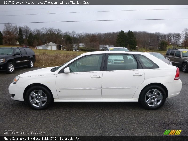 White / Titanium Gray 2007 Chevrolet Malibu Maxx LT Wagon