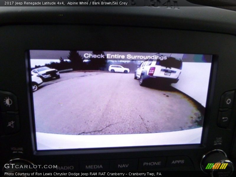 Alpine White / Bark Brown/Ski Grey 2017 Jeep Renegade Latitude 4x4