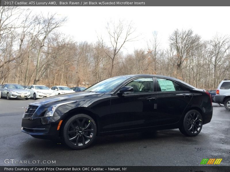 Black Raven / Jet Black w/Sueded Microfiber Inserts 2017 Cadillac ATS Luxury AWD