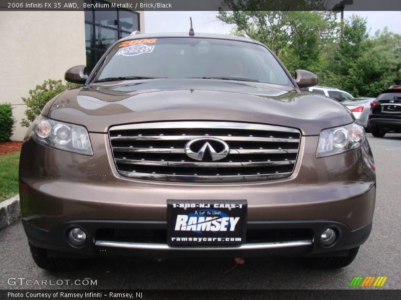 Beryllium Metallic / Brick/Black 2006 Infiniti FX 35 AWD