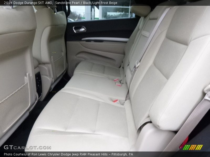 Sandstone Pearl / Black/Light Frost Beige 2014 Dodge Durango SXT AWD