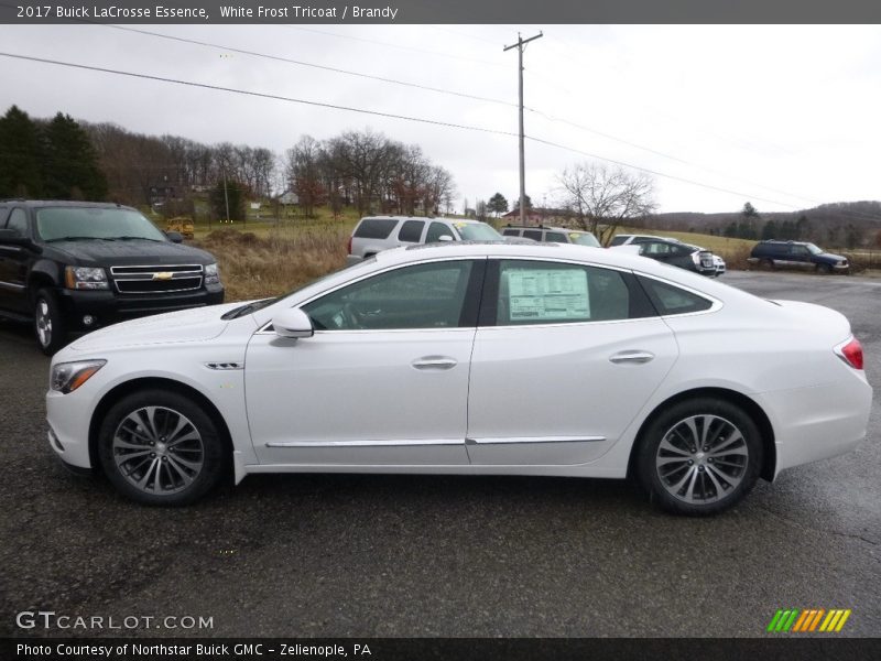 White Frost Tricoat / Brandy 2017 Buick LaCrosse Essence