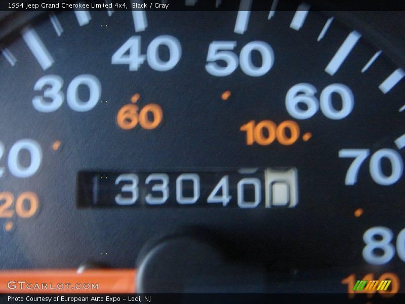 Black / Gray 1994 Jeep Grand Cherokee Limited 4x4