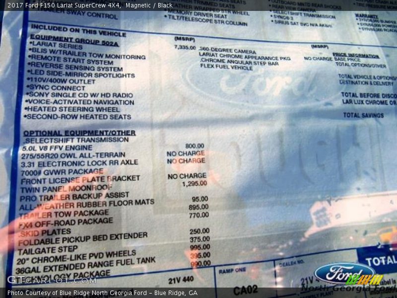 Magnetic / Black 2017 Ford F150 Lariat SuperCrew 4X4
