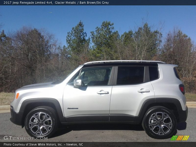 Glacier Metallic / Bark Brown/Ski Grey 2017 Jeep Renegade Limited 4x4