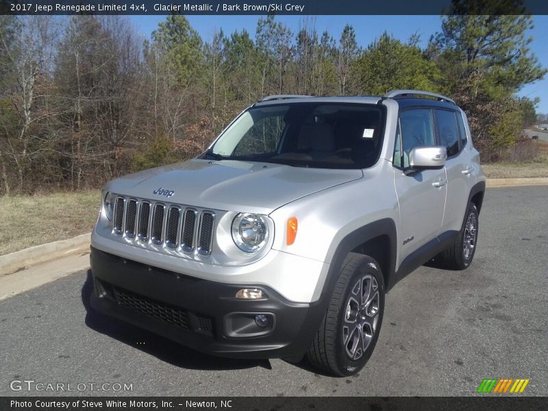 Glacier Metallic / Bark Brown/Ski Grey 2017 Jeep Renegade Limited 4x4