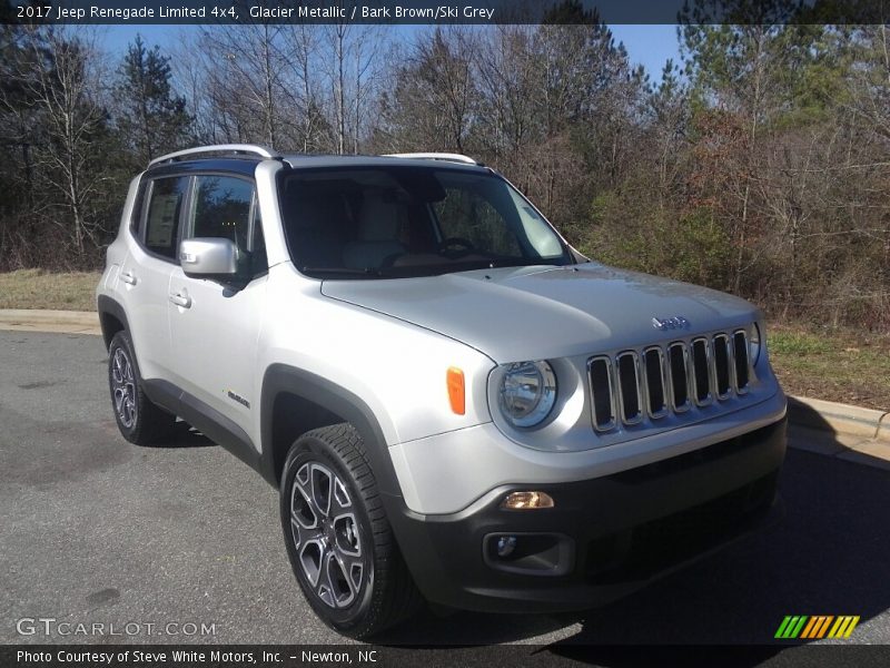 Glacier Metallic / Bark Brown/Ski Grey 2017 Jeep Renegade Limited 4x4