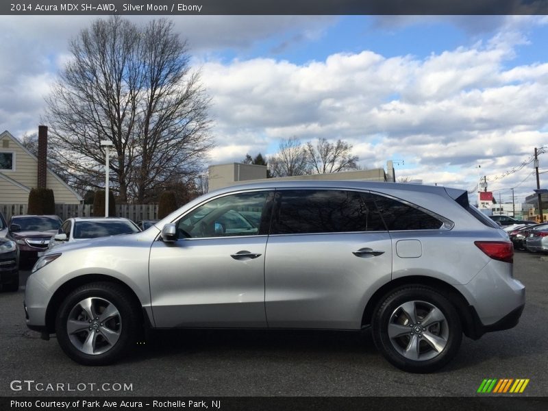 Silver Moon / Ebony 2014 Acura MDX SH-AWD