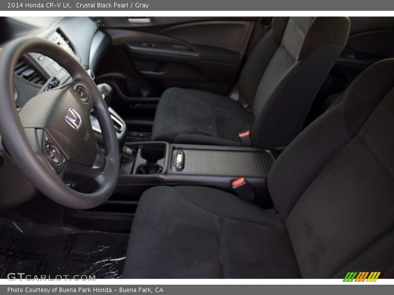 Crystal Black Pearl / Gray 2014 Honda CR-V LX