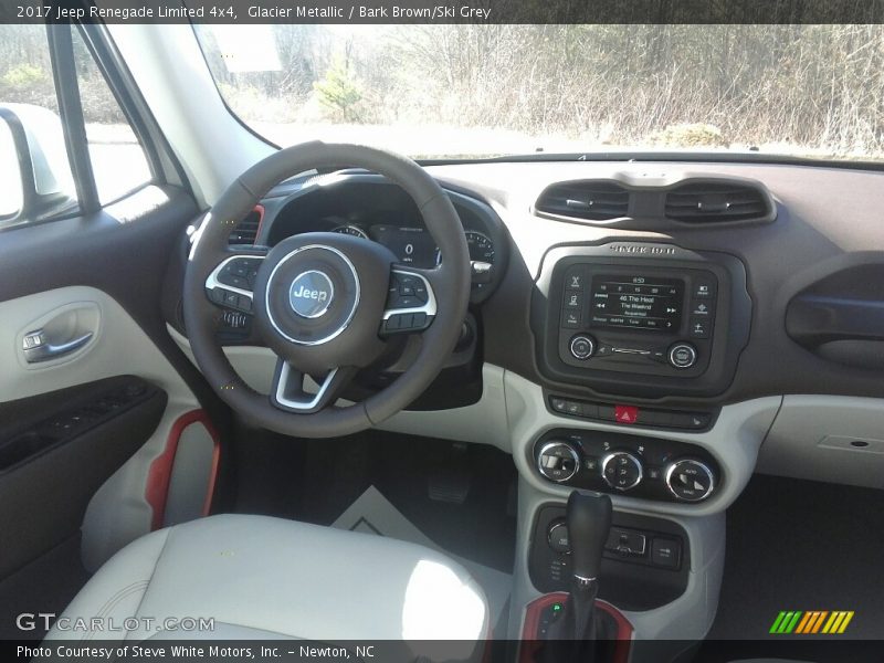 Glacier Metallic / Bark Brown/Ski Grey 2017 Jeep Renegade Limited 4x4