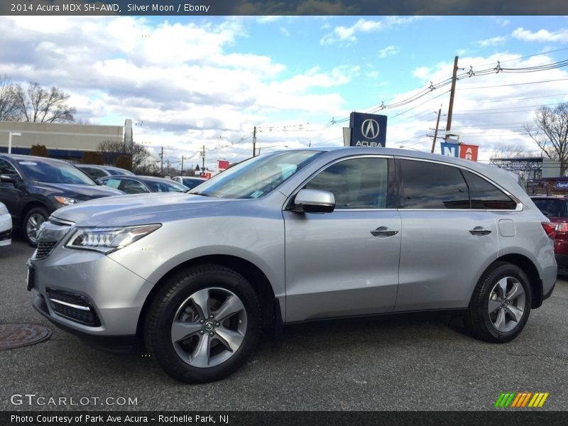 Silver Moon / Ebony 2014 Acura MDX SH-AWD