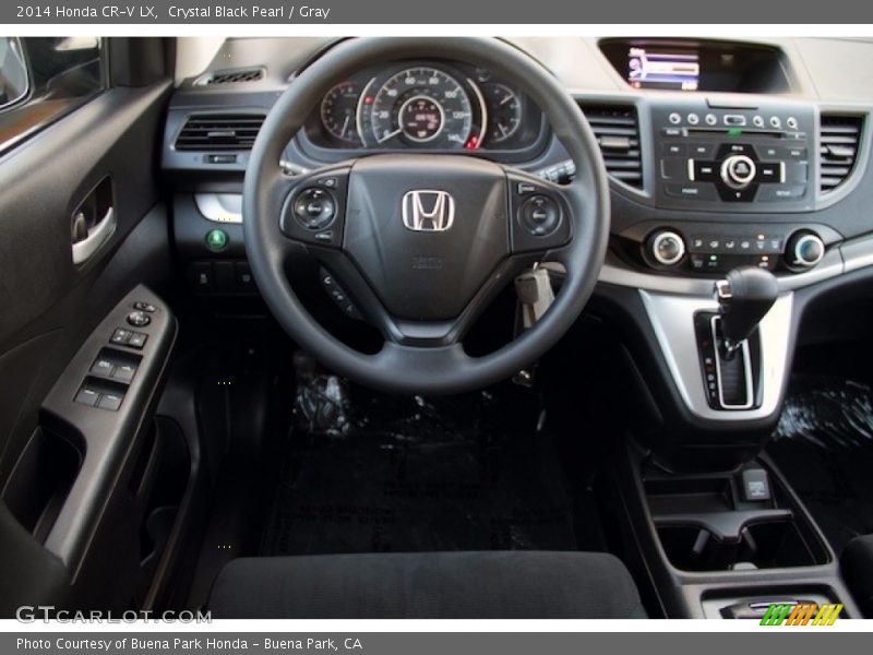 Crystal Black Pearl / Gray 2014 Honda CR-V LX