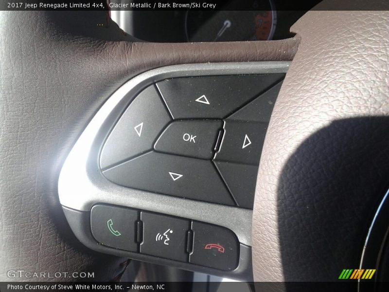 Glacier Metallic / Bark Brown/Ski Grey 2017 Jeep Renegade Limited 4x4