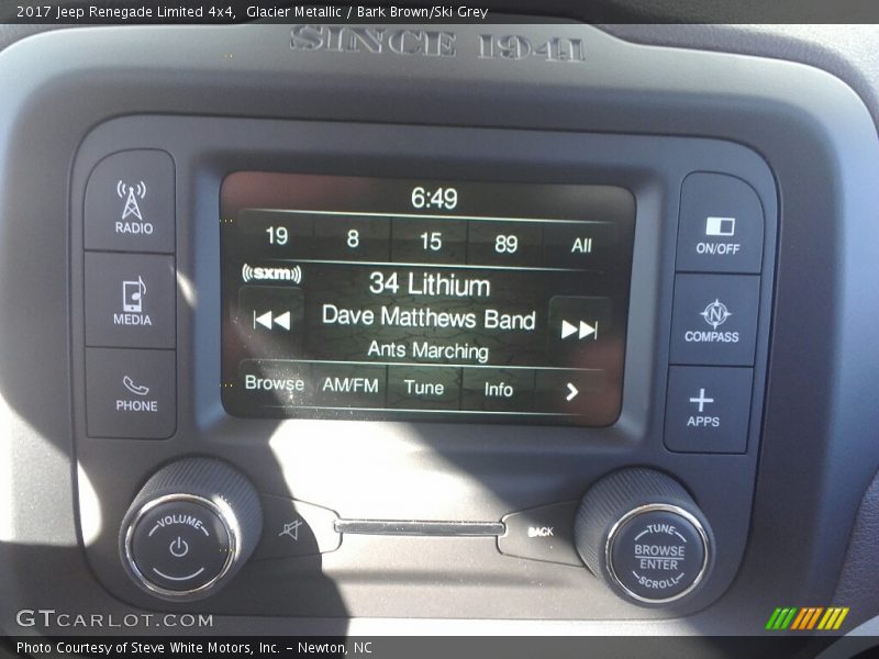 Glacier Metallic / Bark Brown/Ski Grey 2017 Jeep Renegade Limited 4x4