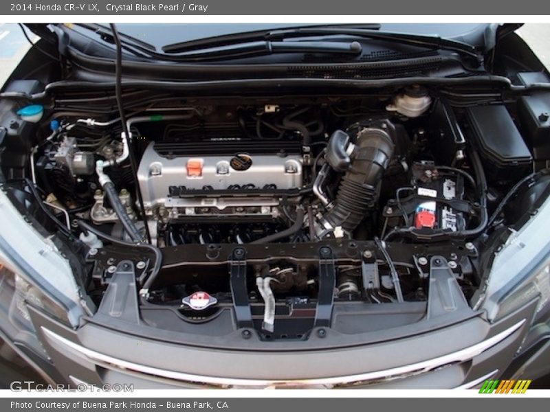 Crystal Black Pearl / Gray 2014 Honda CR-V LX