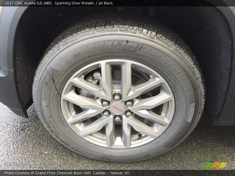 Sparkling Silver Metallic / Jet Black 2017 GMC Acadia SLE AWD
