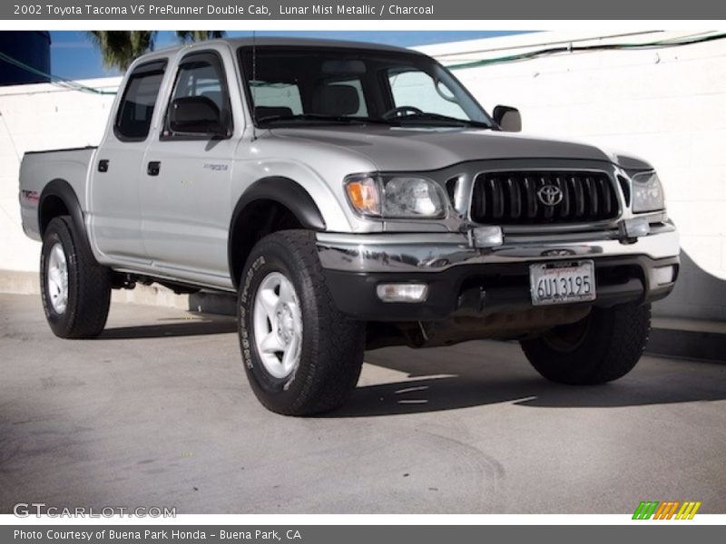 Lunar Mist Metallic / Charcoal 2002 Toyota Tacoma V6 PreRunner Double Cab