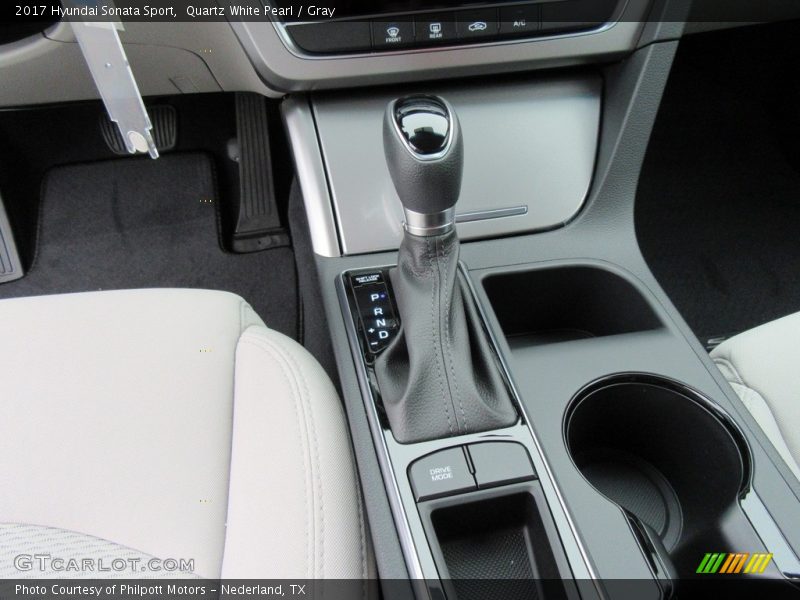 Quartz White Pearl / Gray 2017 Hyundai Sonata Sport