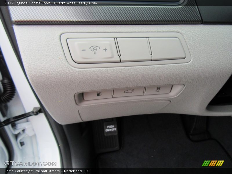 Quartz White Pearl / Gray 2017 Hyundai Sonata Sport