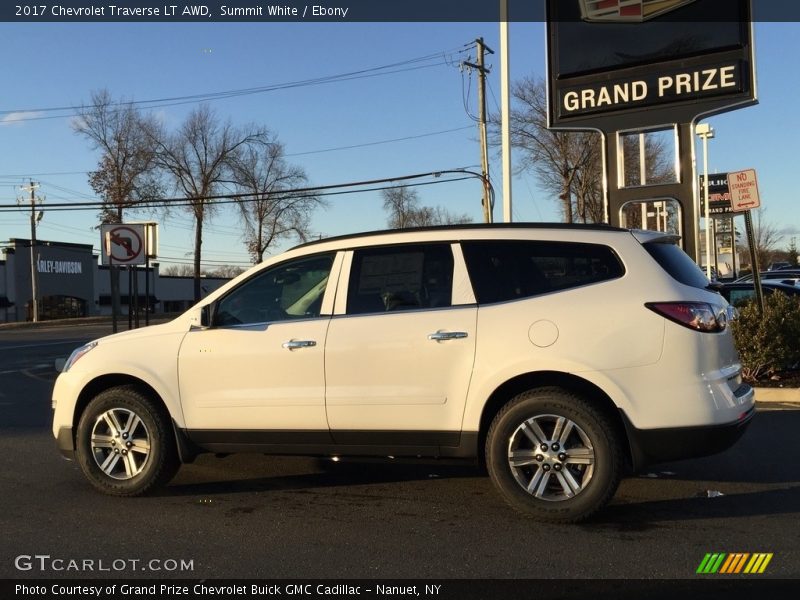 Summit White / Ebony 2017 Chevrolet Traverse LT AWD