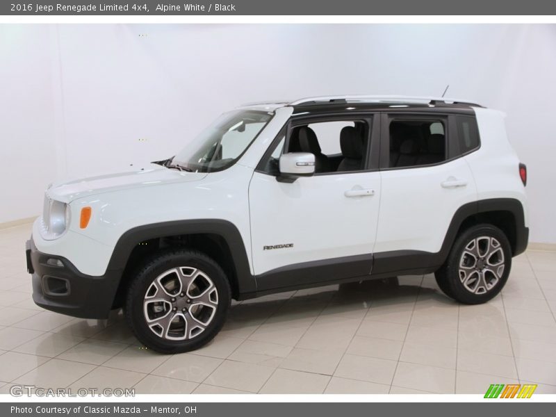 Alpine White / Black 2016 Jeep Renegade Limited 4x4