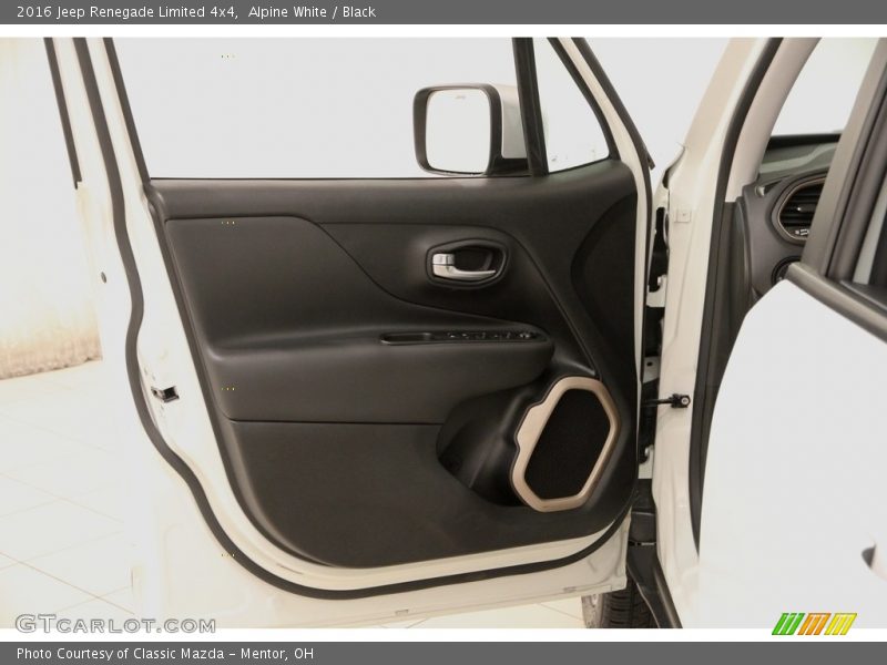 Alpine White / Black 2016 Jeep Renegade Limited 4x4