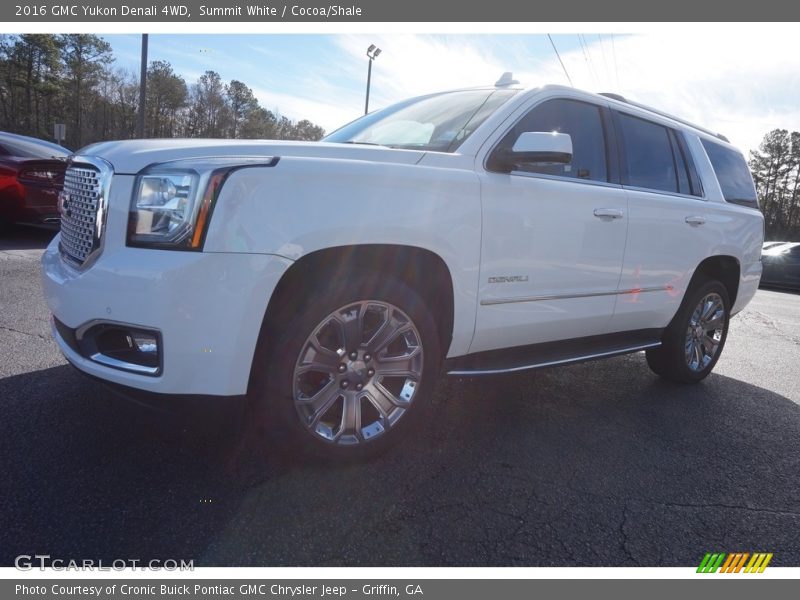 Summit White / Cocoa/Shale 2016 GMC Yukon Denali 4WD