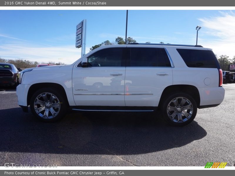 Summit White / Cocoa/Shale 2016 GMC Yukon Denali 4WD