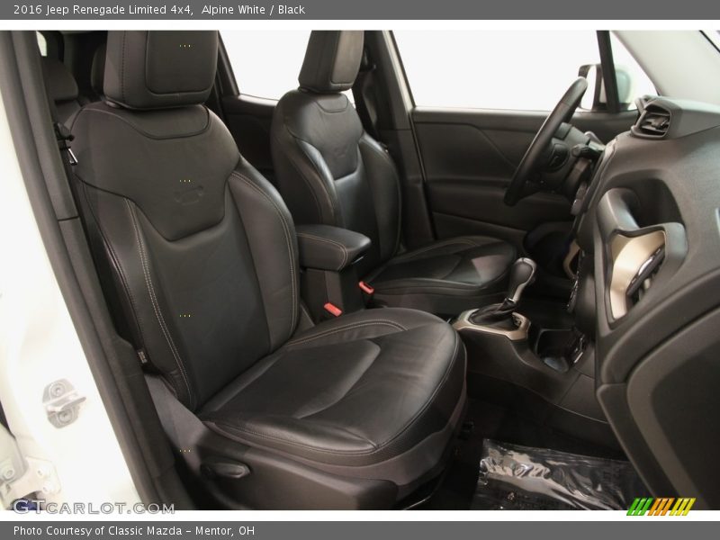 Alpine White / Black 2016 Jeep Renegade Limited 4x4