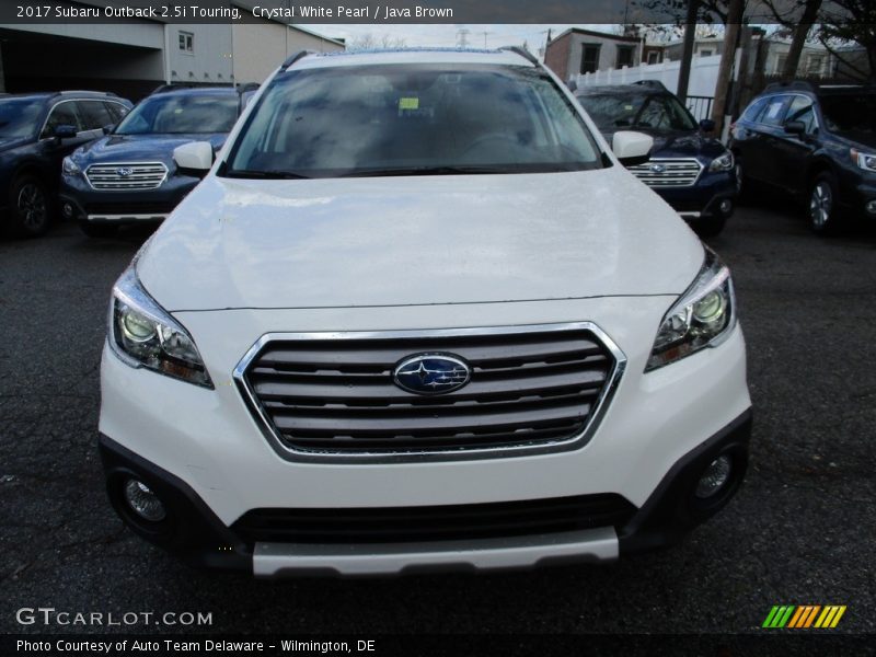 Crystal White Pearl / Java Brown 2017 Subaru Outback 2.5i Touring