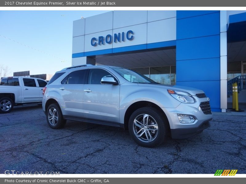 Silver Ice Metallic / Jet Black 2017 Chevrolet Equinox Premier