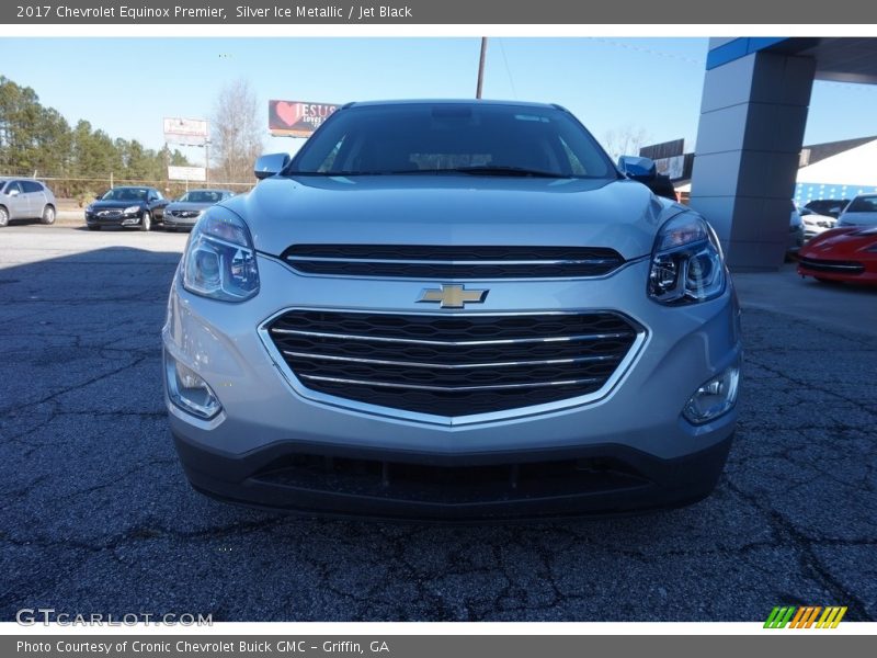 Silver Ice Metallic / Jet Black 2017 Chevrolet Equinox Premier