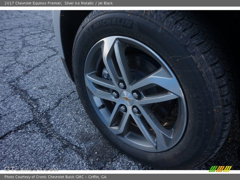 Silver Ice Metallic / Jet Black 2017 Chevrolet Equinox Premier