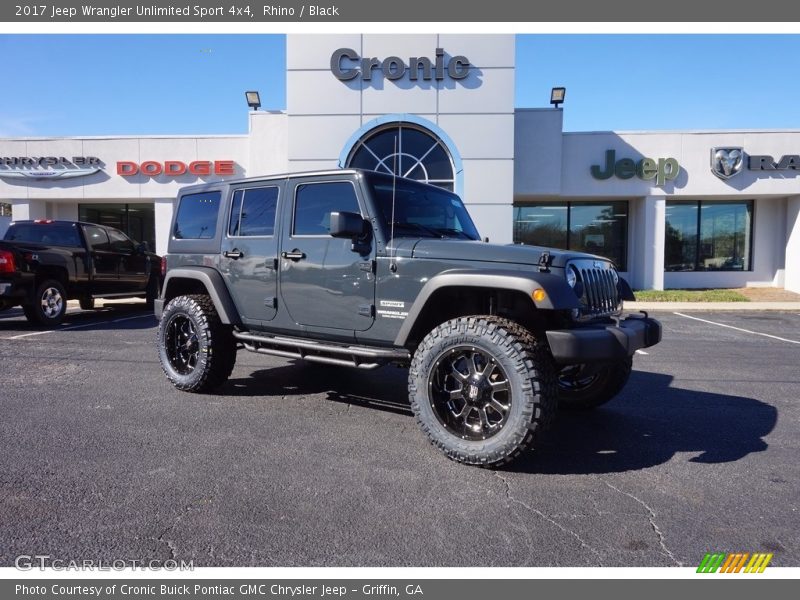 Rhino / Black 2017 Jeep Wrangler Unlimited Sport 4x4