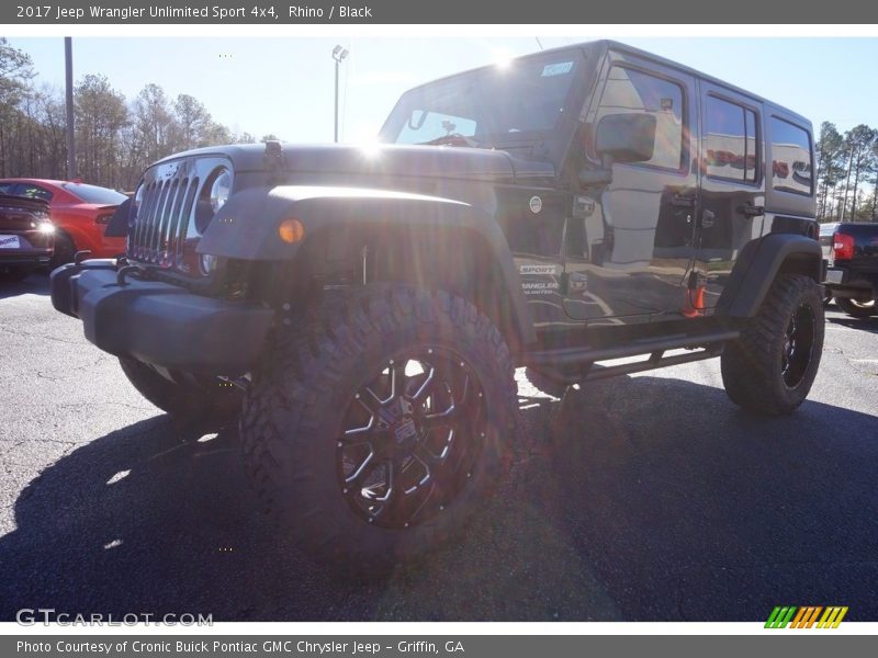 Rhino / Black 2017 Jeep Wrangler Unlimited Sport 4x4