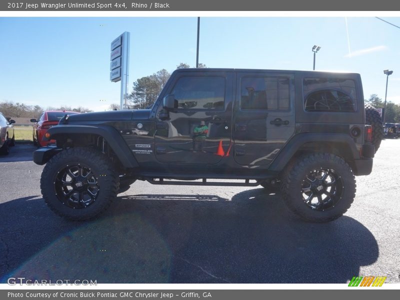 Rhino / Black 2017 Jeep Wrangler Unlimited Sport 4x4
