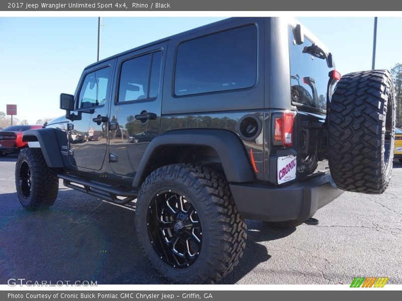 Rhino / Black 2017 Jeep Wrangler Unlimited Sport 4x4