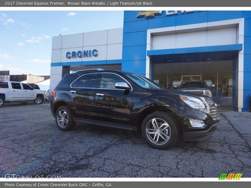 Mosaic Black Metallic / Light Titanium/Jet Black 2017 Chevrolet Equinox Premier