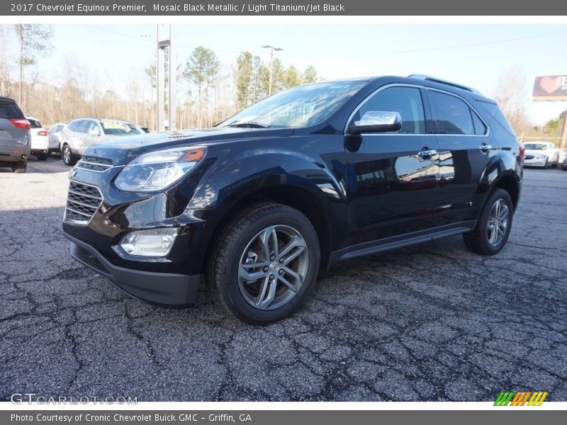 Mosaic Black Metallic / Light Titanium/Jet Black 2017 Chevrolet Equinox Premier