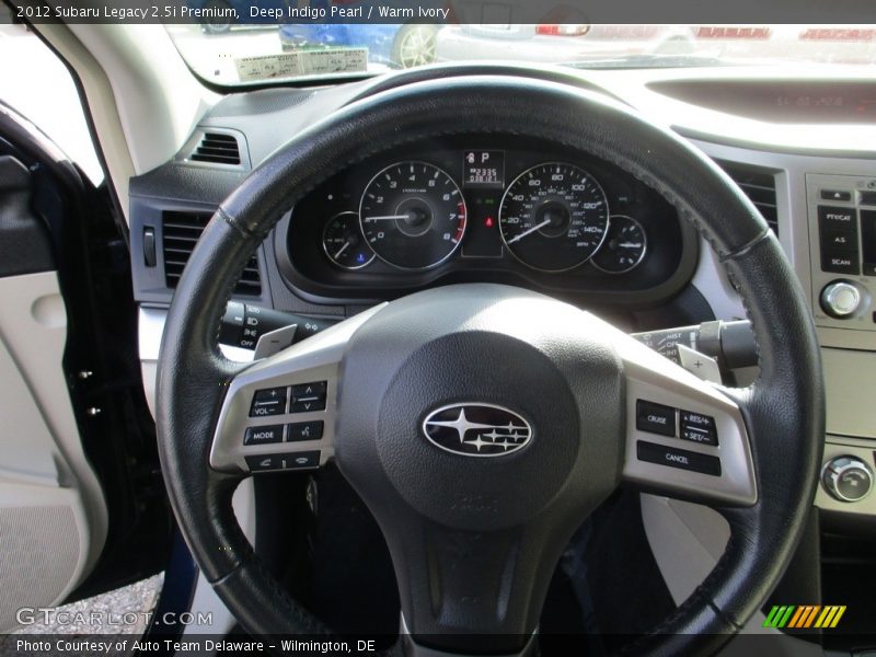 Deep Indigo Pearl / Warm Ivory 2012 Subaru Legacy 2.5i Premium