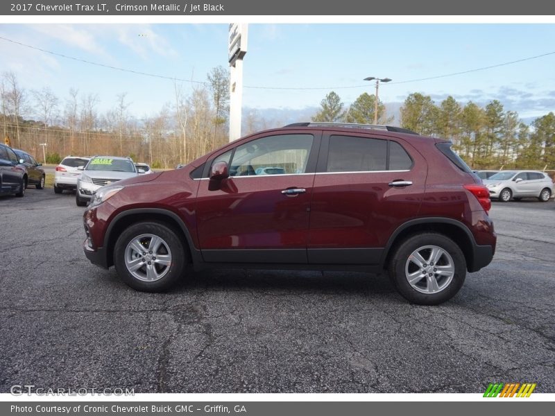 Crimson Metallic / Jet Black 2017 Chevrolet Trax LT
