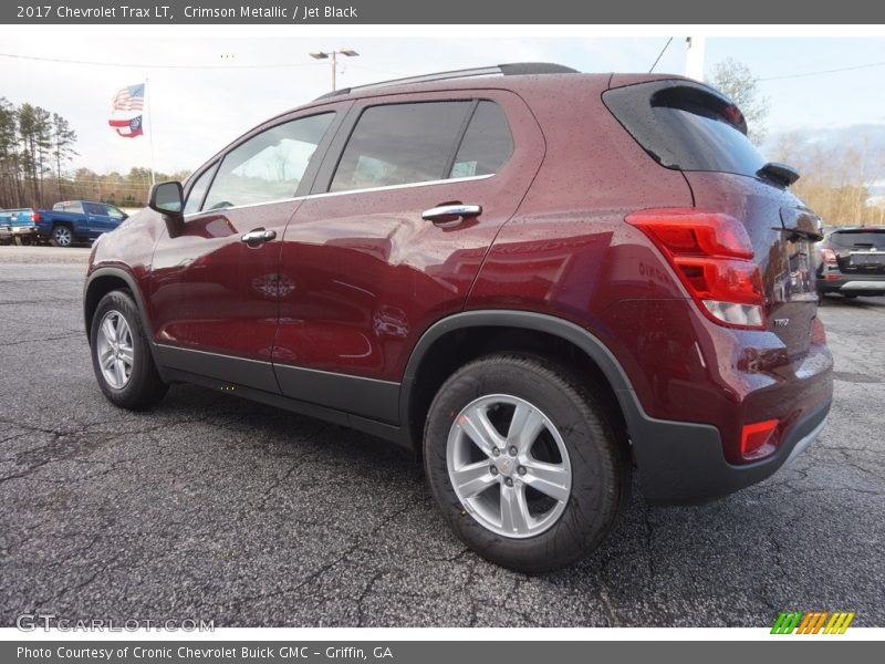 Crimson Metallic / Jet Black 2017 Chevrolet Trax LT