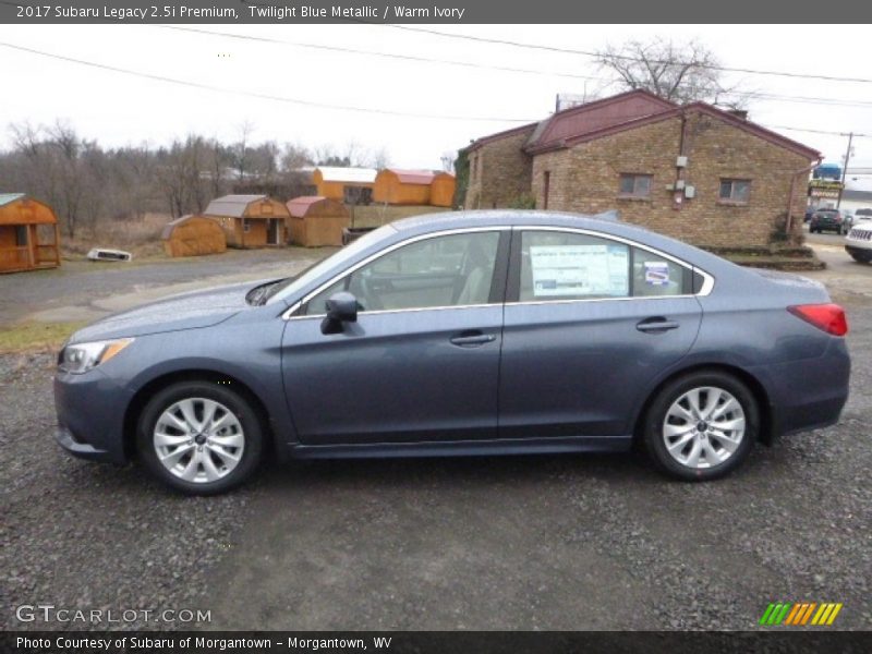 Twilight Blue Metallic / Warm Ivory 2017 Subaru Legacy 2.5i Premium