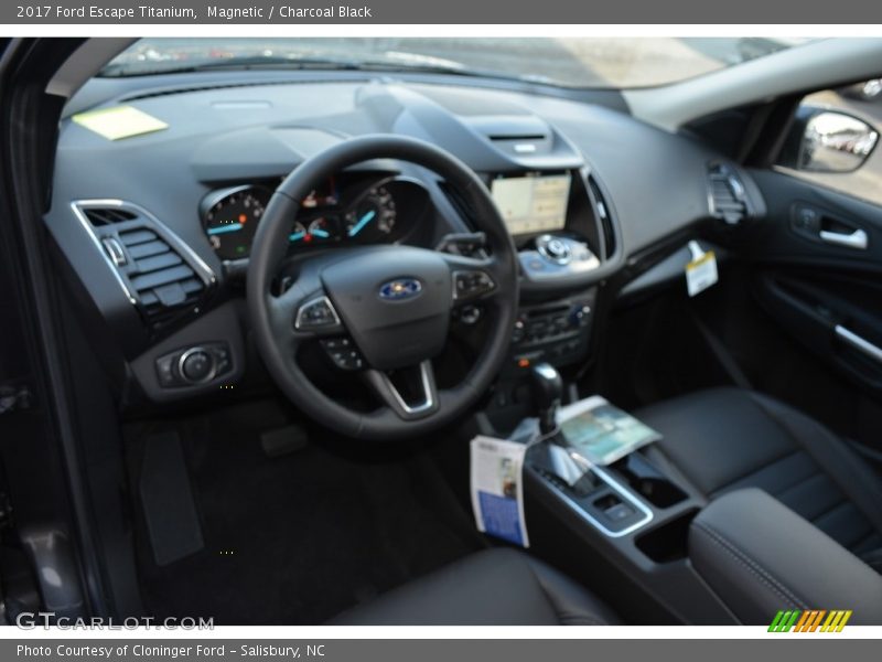 Magnetic / Charcoal Black 2017 Ford Escape Titanium