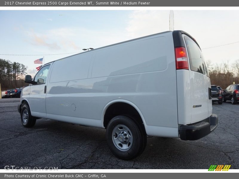 Summit White / Medium Pewter 2017 Chevrolet Express 2500 Cargo Extended WT