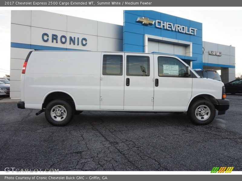 Summit White / Medium Pewter 2017 Chevrolet Express 2500 Cargo Extended WT