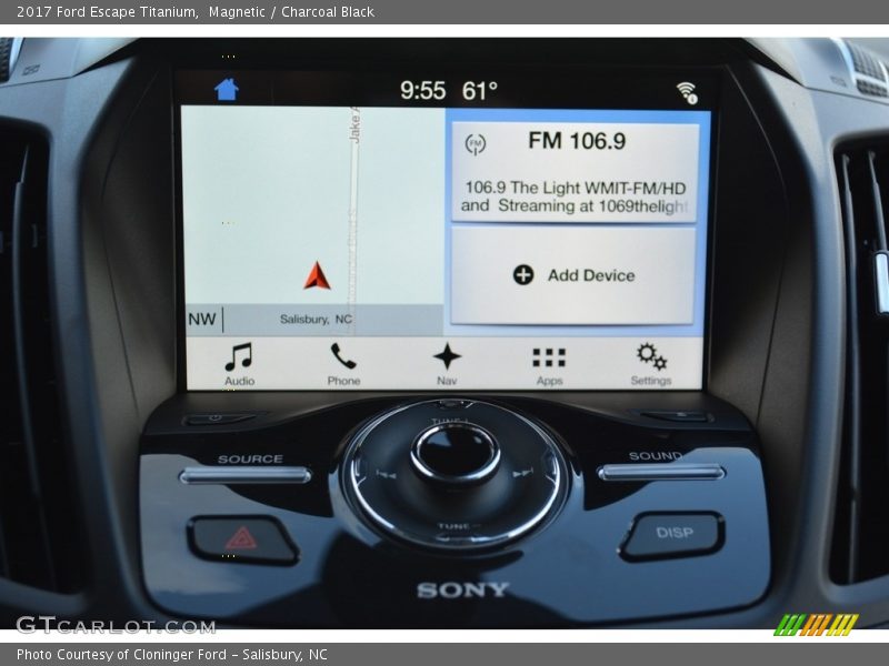 Magnetic / Charcoal Black 2017 Ford Escape Titanium