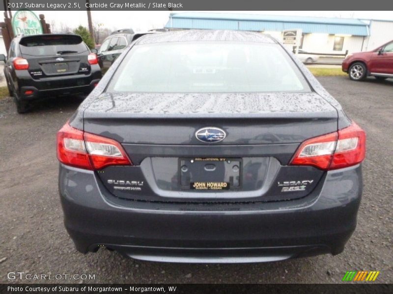 Carbide Gray Metallic / Slate Black 2017 Subaru Legacy 2.5i