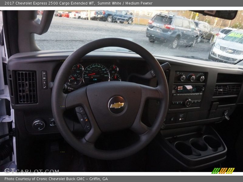 Summit White / Medium Pewter 2017 Chevrolet Express 2500 Cargo Extended WT